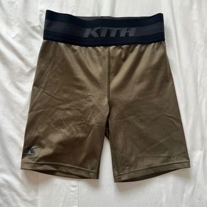 KITH Bike Shorts - Olive Green